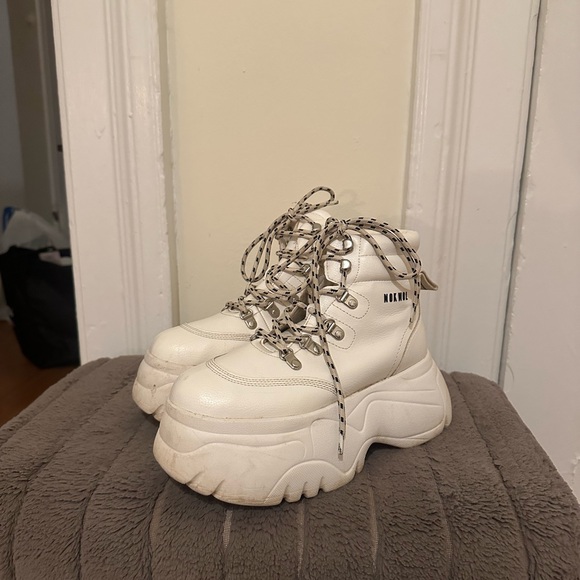 NOKWOL Chunky White Platform Sneakers - Picture 3 of 3